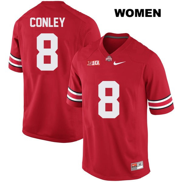 Ohio State Buckeyes Women's Gareon Conley #8 Red Authentic Nike College NCAA Stitched Football Jersey YH19R65WC